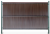Listwa pionowa do paneli ogrodzeniowych - komplet 173 x 250 cm jasny brąz RD01