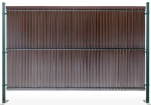 Listwa pionowa do paneli ogrodzeniowych - komplet 153 x 250 cm jasny brąz RD01