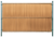Listwa pionowa do paneli ogrodzeniowych - komplet 123x250 cm beż RD08