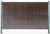 Listwa pionowa do paneli ogrodzeniowych - komplet 123 x 250 cm jasny brąz RD01