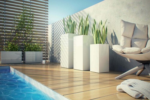 Donica Fiberglass 100 x 45 x 46 cm 95.010.100
