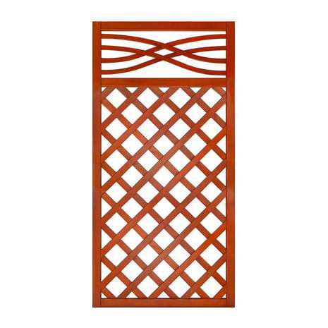 Płot w kratkę 180 x 90 cm MALAGA Teak