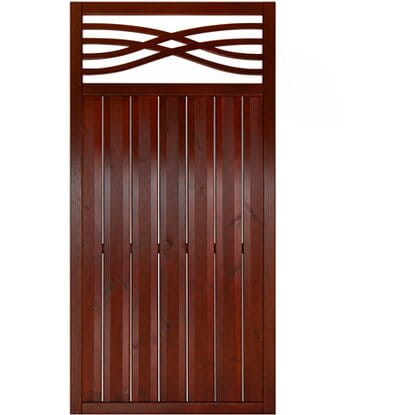Płot boazeryjny 180 x 90 cm MALAGA Brąz