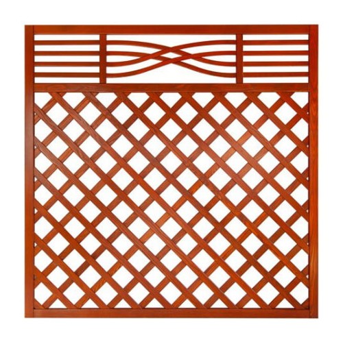 Płot w kratkę 180 x 180 cm MALAGA Teak