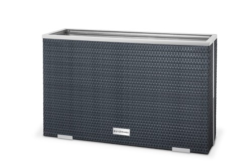 Donica Technorattanowa 100 x 30 x 60 cm wyk.aluminium [Kolor: Zielony RD12]