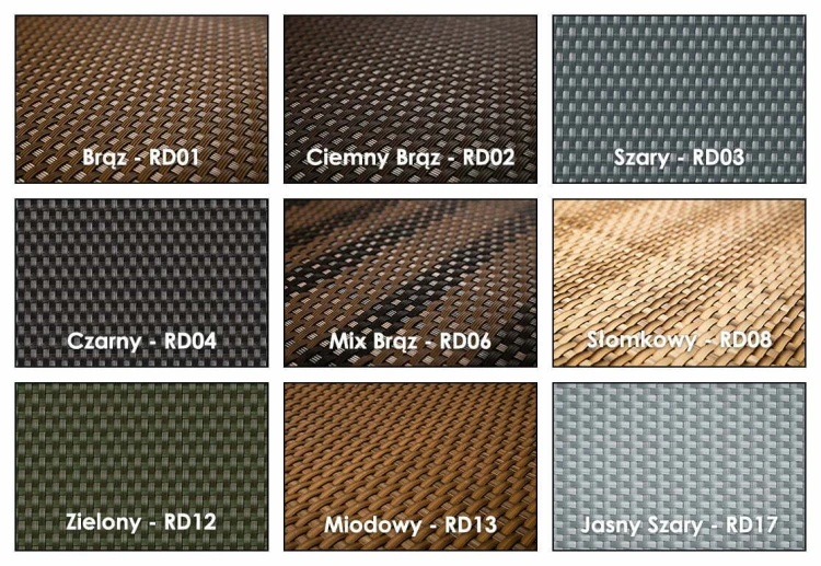 Donica Technorattanowa 35 x 35 x 60 mm [Kolor: Zielony RD12]
