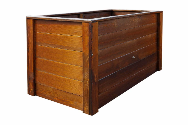 Rozsada skrzynia drewniana do roślin 150x74 cm teak