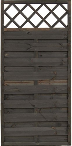 Płot lamelowy 180 x 90 cm Greven Szary