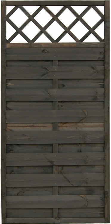 Płot lamelowy 180 x 90 cm Greven Szary