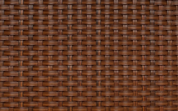 Mata technorattanowa 100 x 300 cm brąz