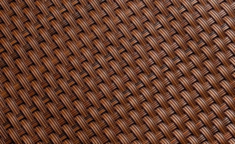 Mata technorattanowa 150 x 300 cm brąz