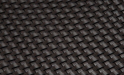 Mata technorattanowa 100 x 300 cm ciemna czekolada