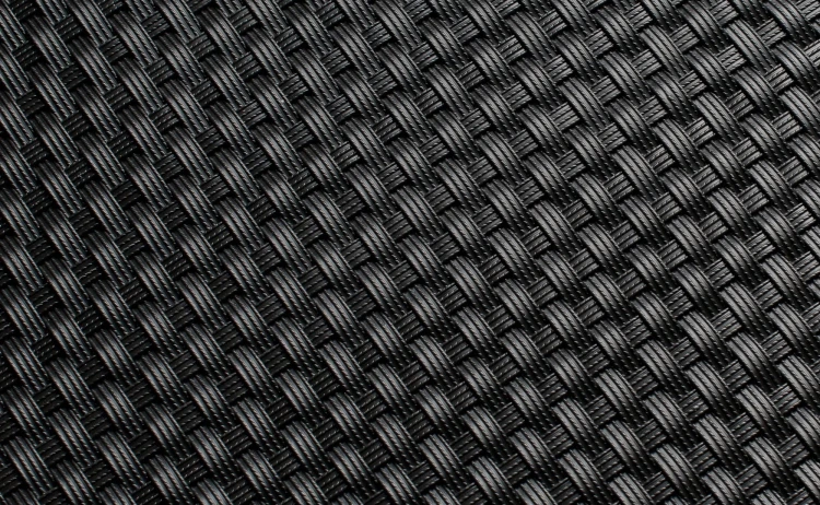 Mata technorattanowa 100 x 300 cm czarna RD04