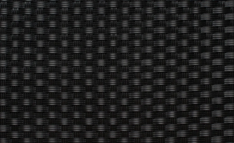 Mata technorattanowa 120 x 300 cm czarna RD04