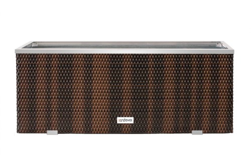 Donica Technorattanowa 98 x 25 x 34 cm wyk. aluminium [Kolor: Krem - RD18]
