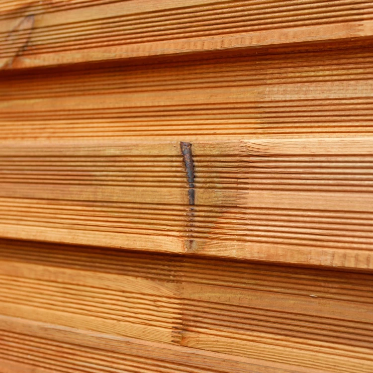 Płot ryflowany 1800 x 1800 mm Prosty Impregnacja Brąz WYPRZEDAŻ