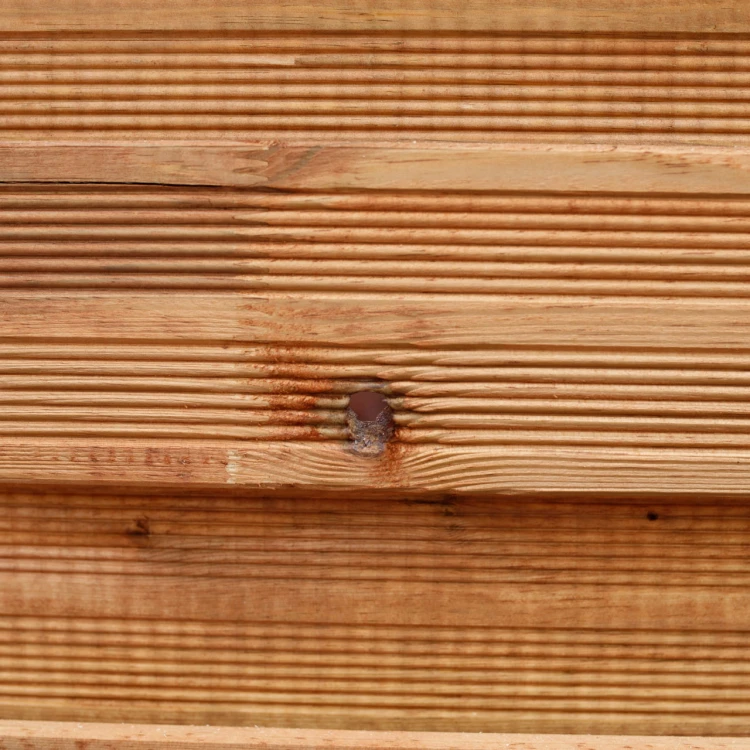 Płot ryflowany 1800 x 1800 mm Prosty Impregnacja Brąz WYPRZEDAŻ