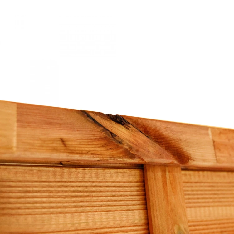 Płot ryflowany 1800 x 1800 mm Prosty Impregnacja Brąz WYPRZEDAŻ