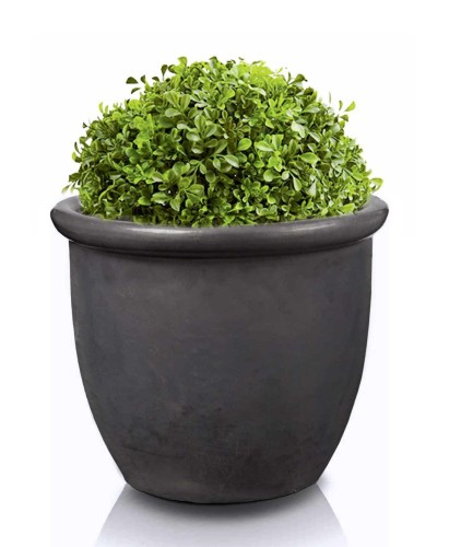 Donica ceramiczna 75.404.40 | Glazed 352pot 40 x 32 cm Grafit