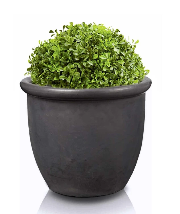Donica ceramiczna 75.404.40 | Glazed 352pot 40 x 32 cm Grafit