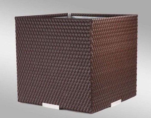 Donica Technorattanowa 46 x 46 x 46 cm [Kolor: Krem - RD18]