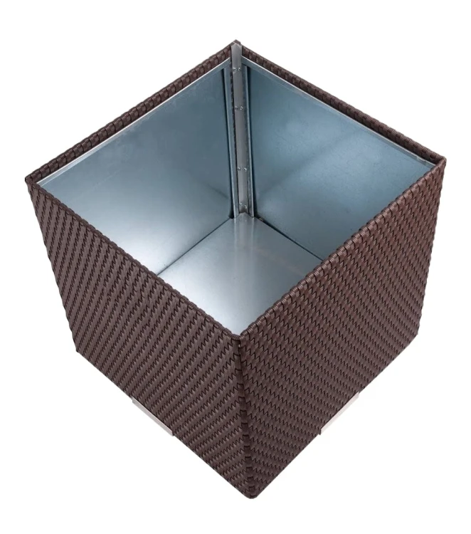Donica Technorattanowa 46 x 46 x 46 cm [Kolor: Krem - RD18]