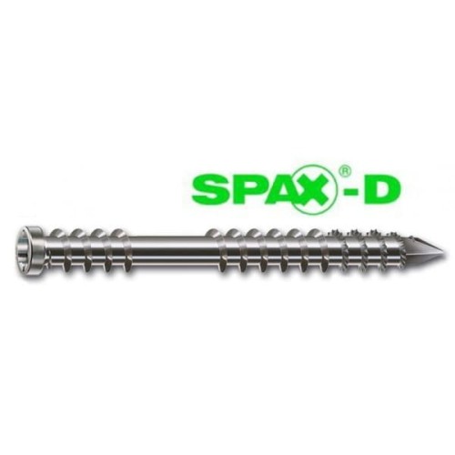 Nierdzewne wkręty SPAX D - 5 x 50 mm stal nierdzewna A2 - 200szt.