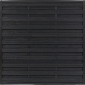 Płot drewniany ANDREWEX CLASSIC ryflowany, antracyt, 180x180 cm