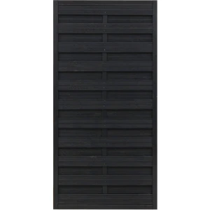 Płot drewniany ANDREWEX CLASSIC ryflowany, antracyt, 180x90 cm