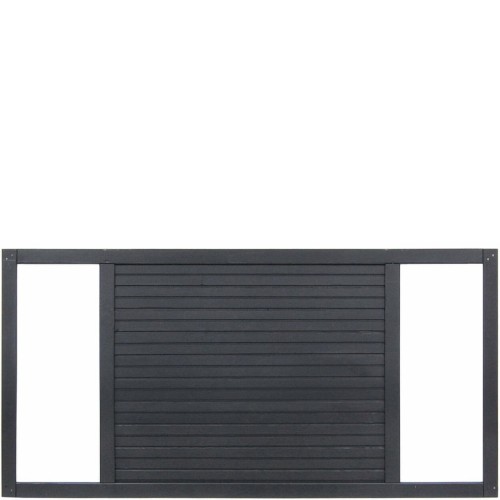 Płot drewniany boazeryjny ANDREWEX DUO antracyt 90 × 180 cm – panel ogrodzeniowy