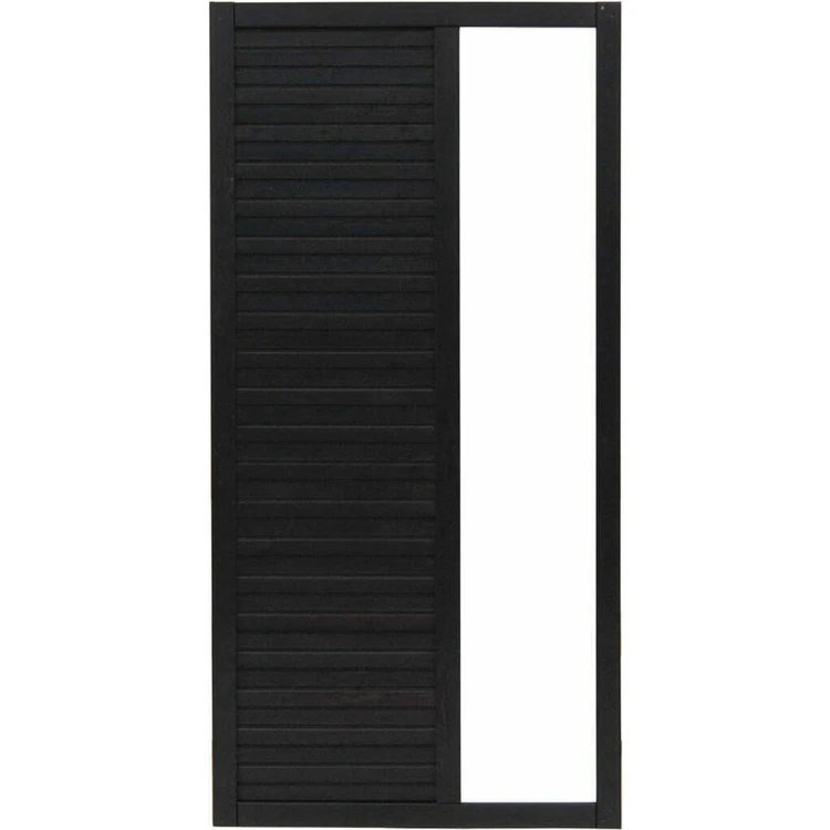 Płot drewniany boazeryjny ANDREWEX DUO antracyt 90 × 180 cm – panel ogrodzeniowy