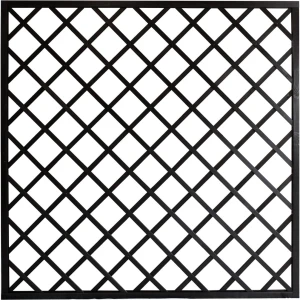 Płot drewniany kratka prosty ANDREWEX NANCY boazeryjny, antracyt, 180x180 cm