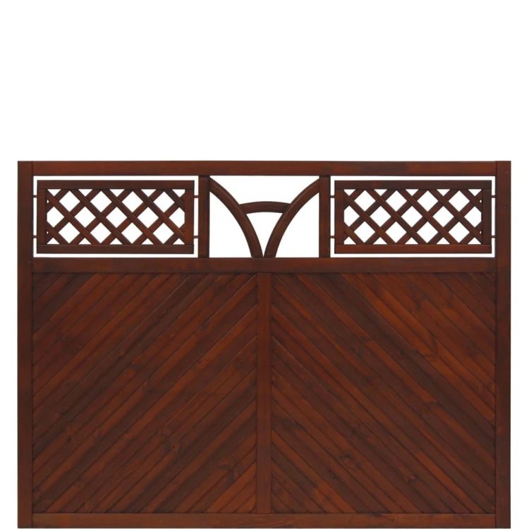 Płot drewniany prosty ANDREWEX TOULON brązowy 180 × 135 cm – panel ogrodzeniowy