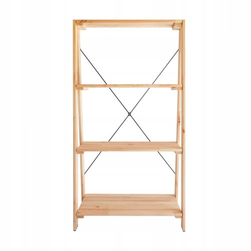Regał surowe drewno ANDREWEX TIMBER, 115 x 62 x 35 cm