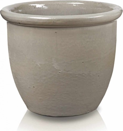 Donica ceramiczna 75.403.40 | Glazed 352pot 40 x 32 cm Krem