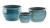 Donica ceramiczna 75.422.50 | Glazed Round-pot 50 x 32 cm Turkus