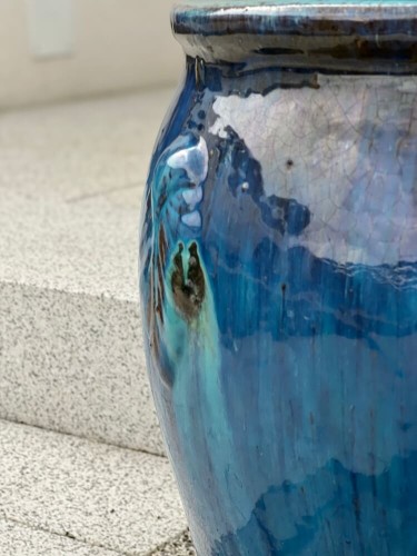 Donica ceramiczna 75.442.48 | Glazed Dzban duży 49 x 48 cm Turkus