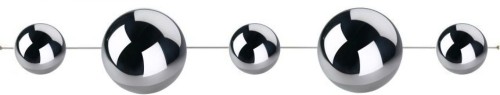 Metalowa kula 1 x 10 cm 74.005.10 hanging decoballs - chrome