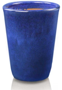 Donica ceramiczna 75.431.44 | Glazed Tall-urn 34 x 44 cm Kobalt