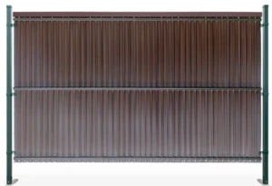Listwa pionowa do paneli ogrodzeniowych - komplet 173 x 250 cm ciemny brąz RD02
