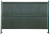 Listwa pionowa do paneli ogrodzeniowych - komplet 173 x 250 cm zieleń RD12