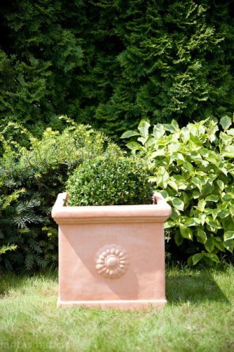 Donica ceramiczna 75.205.42 | Tus Kwadrat 42 x 39 cm