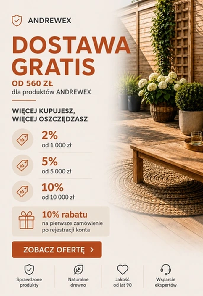 Darmowa dostawa i rabaty
