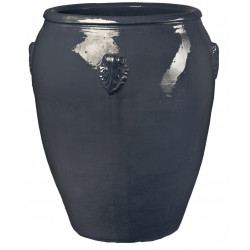 Donica ceramiczna 75.444.62 | Glazed Dzban duży 530 x 620mm Grafit