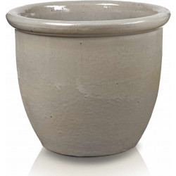 Donica ceramiczna 75.403.40 | Glazed 352pot 400 x 320 mm Krem