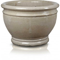 Donica ceramiczna 75.413.56 | Glazed Chalice  560 x 390 mm Krem 
