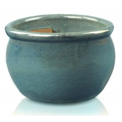 Donica ceramiczna 75.422.28 | Glazed Round-po 280 x 160 mm Turkus