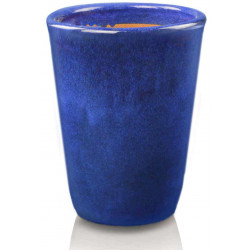 Donica ceramiczna 75.431.44 | Glazed Tall-urn 340 x 440 mm Kobalt