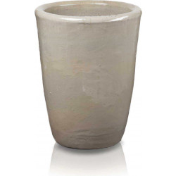 Donica ceramiczna 75.433.44 | Glazed Tall-urn  340 x 440 mm Krem