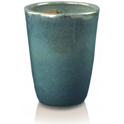 Donica ceramiczna 75.432.44 | Glazed Tall-urn 340 x 440 mm Turkus